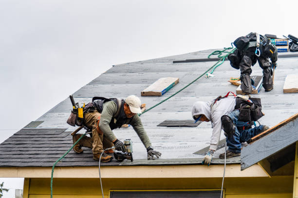 Professional Gutter Installation technician working in Buckatunna, MS